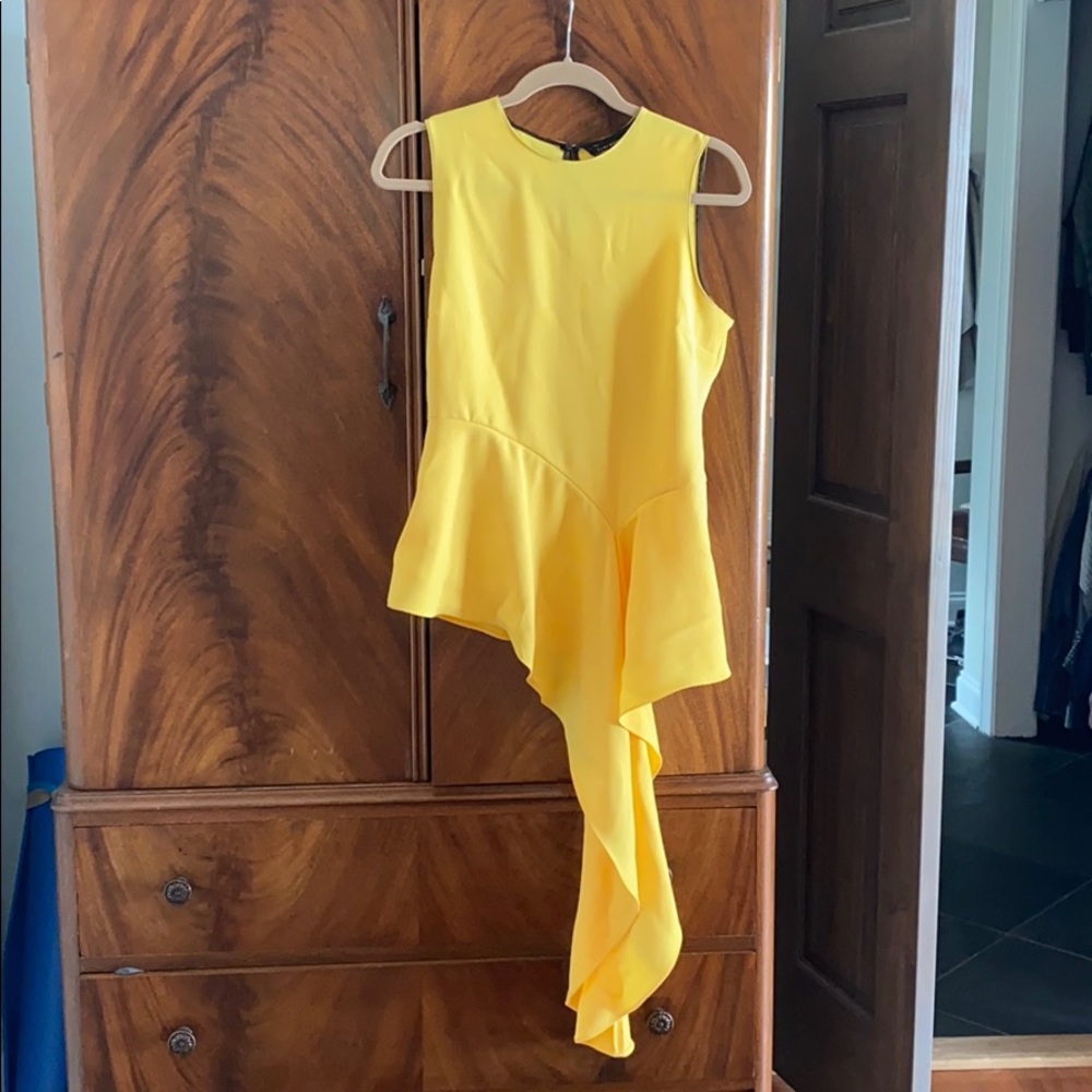 Dramatic Yellow Statement Top from Zara NWT